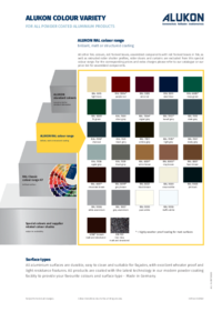 ALUKON RAL variety of colours