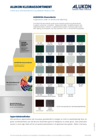 ALUKON RAL-Kleurencollectie